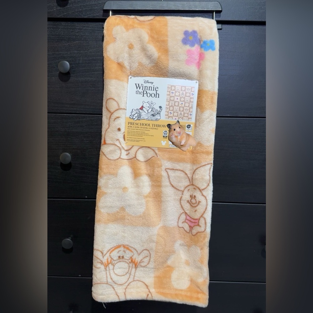 Winnie the Pooh Tan Throw blanket